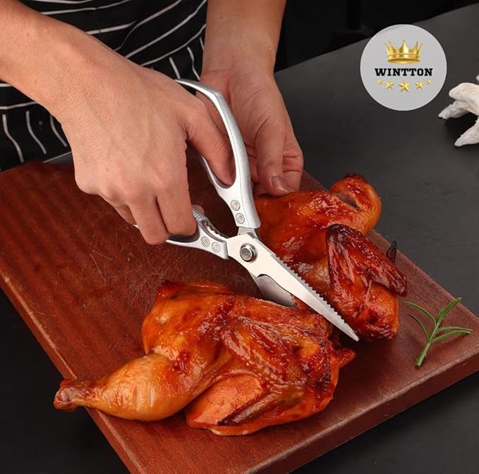 Kitchen Scissors - Kitchen Shears for Chicken and Meat Cutting - Cooking Scissors - Kitchen Shears For Food - Scissors Kitchen - Stainless Food Kitchen Scissors for Chicken - Food Scissors - Image 3