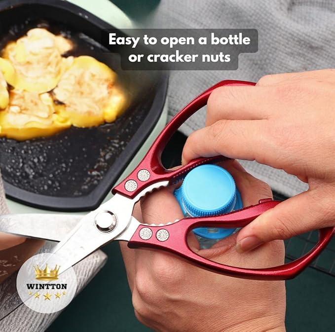 Kitchen Scissors - Kitchen Shears for Chicken and Meat Cutting - Cooking Scissors - Kitchen Shears For Food - Scissors Kitchen - Stainless Food Kitchen Scissors for Chicken - Food Scissors - Image 6