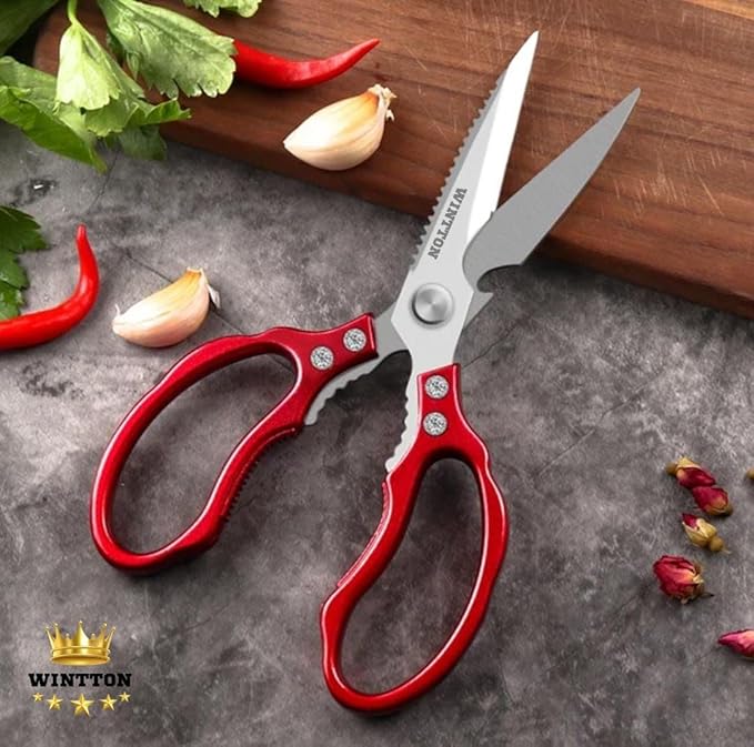 2 Pcs Kitchen Scissors - Kitchen Shears - Set Chicken Shears - Cooking Scissors - Meat Cutting Scissors, Chicken Cutter, Chicken Cutting Scissors, Food Scissors Kitchen Shears - Image 3