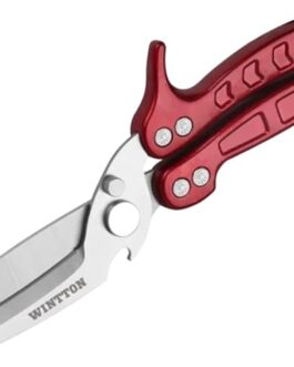Red Kitchen Scissors - Stainless Steel - Modern Style - Chicken, Meat, Herbs & More